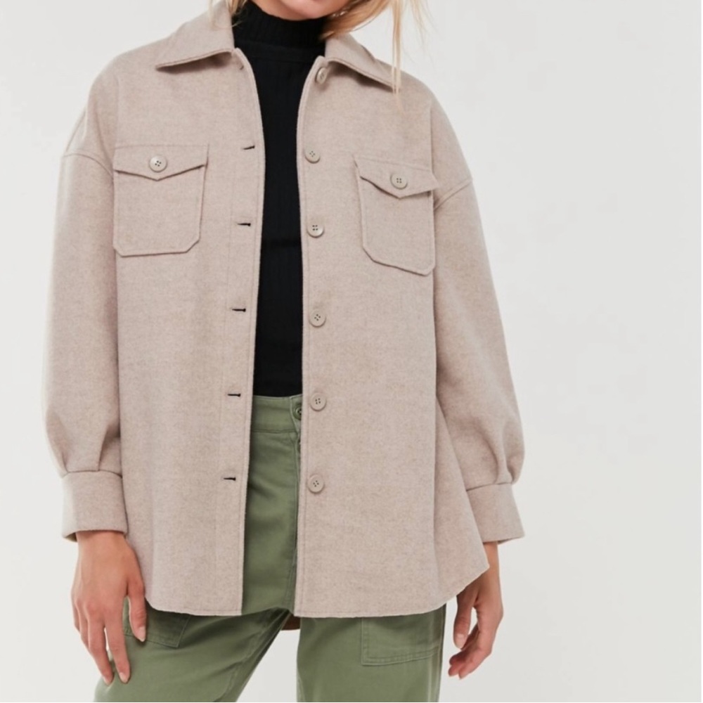Urban Outfitters Tan Shacket